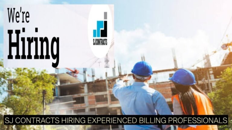 Civil Engineering Jobs 2026: SJ Contracts Hiring Experienced Billing Professionals
