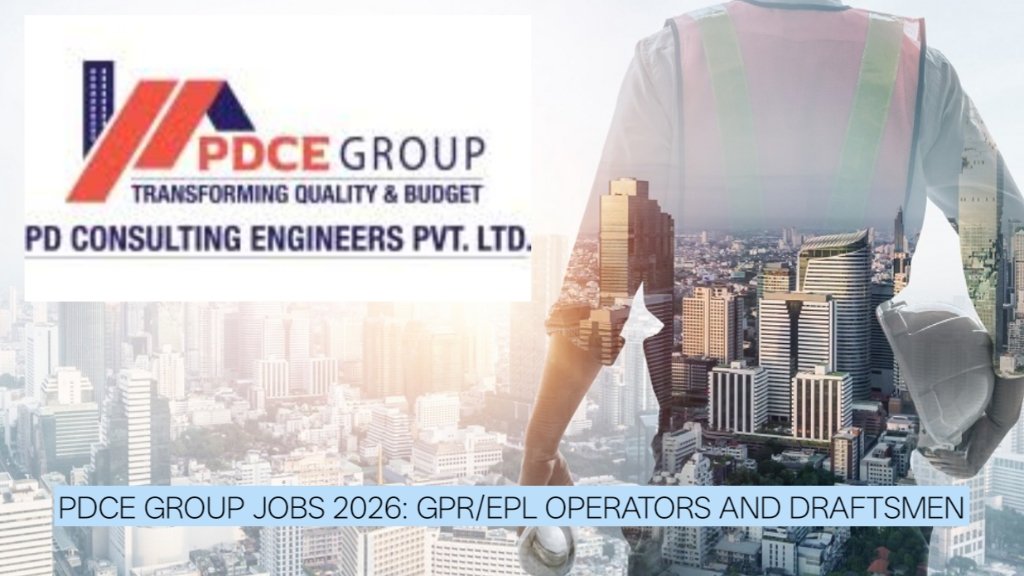 PDCE Group Jobs 2026: 30 Vacancies for GPR/EPL Operators and Draftsmen