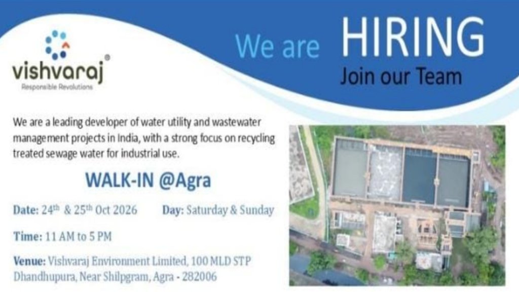 Vishvaraj Environment Limited Jobs 2026: Hiring Operators, Chemists, Electricians & Helpers